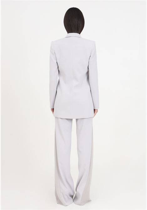 Pearl gray women's suit in fluid crêpe ELISABETTA FRANCHI | TP00141E2155